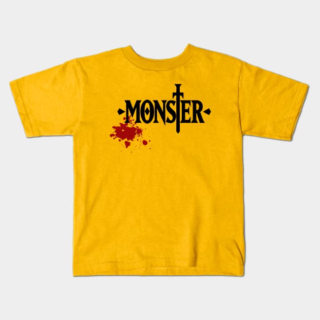 Monster Anime & Manga Kids T-Shirt by SaverioOste